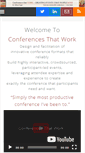 Mobile Screenshot of conferencesthatwork.com